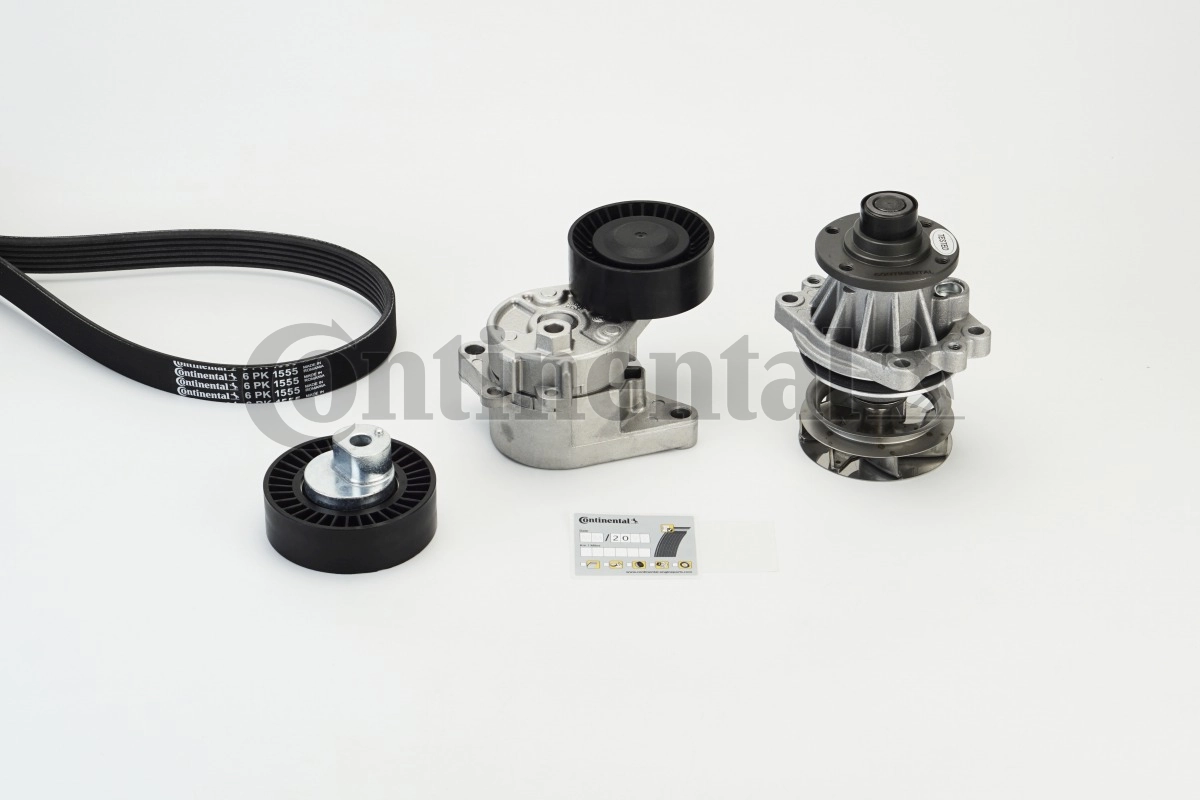 Water Pump + V-ribbed Belt Kit